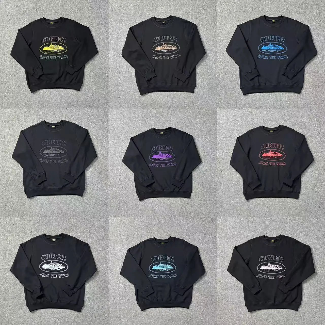 Men's and Women's Fashionable Long Sleeve Round Neck Sweatshirts  